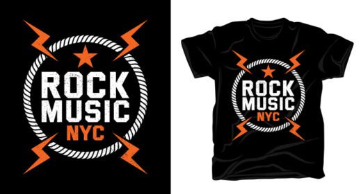 دانلود تایپوگرافی موسیقی راک برای طراحی تی شرت