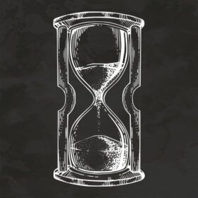 دانلود شن و ماسه ساعت شیشه ای دستی طراحی شده سبک یکپارچهسازی با سیستمعامل طرح وینتیج تصویر برداری