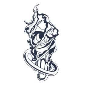دانلود اثر هنری تصویرسازی مرکب بستنی شیطان
