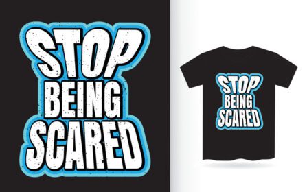 دانلود طرح تی شرت شعاری تایپوگرافی مدرن را متوقف کنید