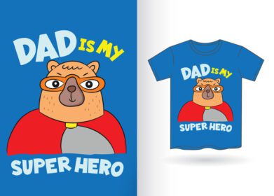 دانلود کارتون خرس ابرقهرمانی برای تی شرت