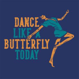 دانلود رقص طرح تی شرت مانند پروانه با رقص زن