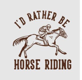 دانلود طرح تی شرت شعار تایپوگرافی آیدی ترجیحا اسب سواری باشد