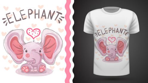 دانلود ایده فیل عروسکی برای چاپ تی شرت وکتور eps