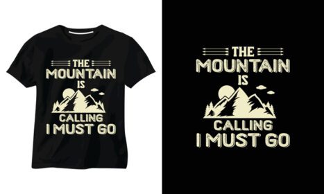 دانلود طرح کوهستان فرا می خواند باید بروم طرح تی شرت