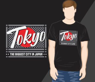 دانلود طرح تایپوگرافی توکیو برای تی شرت