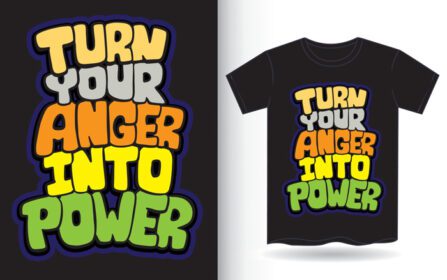 دانلود خشم خود را به هنر حروف با دست کشیده برای تی شرت تبدیل کنید