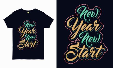 دانلود تایپوگرافی در مورد جشن سال نو برای لیوان برچسب تی شرت