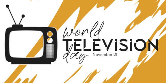 دانلود تایپوگرافی برای طراحی وکتور روز جهانی تلویزیون در گرانج