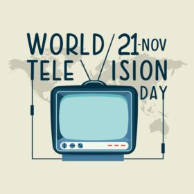 دانلود تایپوگرافی برای طراحی وکتور روز جهانی تلویزیون
