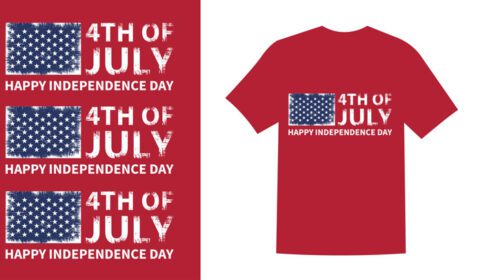دانلود تصویر برداری طرح تی شرت روز یادبود ایالات متحده آمریکا