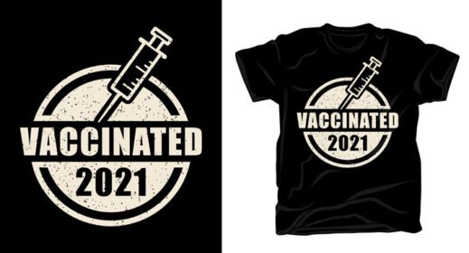 دانلود طرح تی شرت تایپوگرافی واکسینه شده