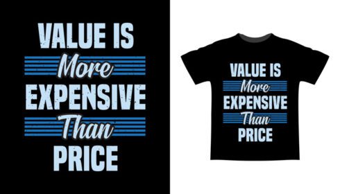 ارزش دانلود گران تر از قیمت طراحی تی شرت تایپوگرافی است