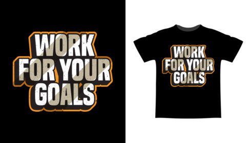 دانلود کار برای اهداف شما تایپوگرافی طرح تی شرت