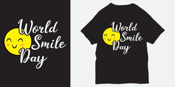 دانلود شعار روز جهانی لبخند برای چاپ تی شرت