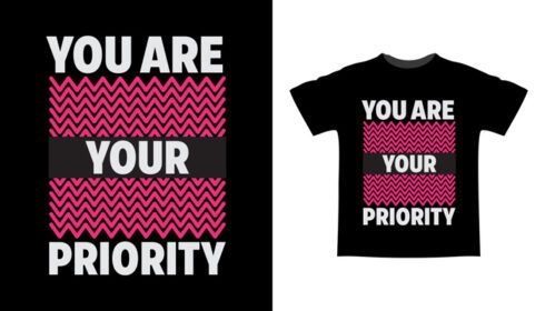 دانلود طرح تی شرت تایپوگرافی شما اولویت شماست