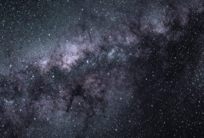 دانلود عکس پس زمینه انتزاعی کهکشان با ستاره ها و سیارات با تاریکی
