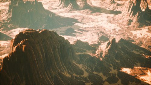 دانلود عکس یک عکس پهپاد هوایی از دره صخره های قرمز
