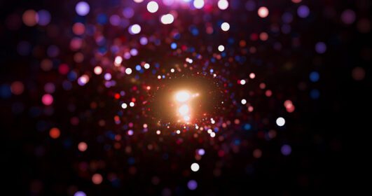 دانلود عکس انتزاعی صورتی روشن کهکشان تاری پر زرق و برق فضای قدیمی