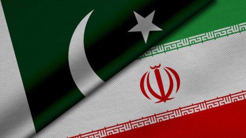 دانلود عکس رندر سه بعدی دو پرچم جمهوری پاکستان و