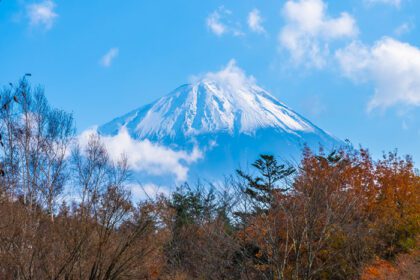 دانلود عکس منظره زیبا در کوه فوجی ژاپن