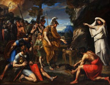 دانلود والپیپرهای Aeneas and the Cimean سیبیل فرانسوا پریر نقاشی هنر کلاسیک اساطیر یونانی رم