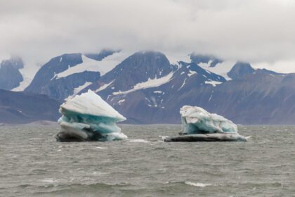 دانلود عکس نزدیک به قطب شمال این منظره زیبا را در svalbard spitsbergen پیدا می کنید