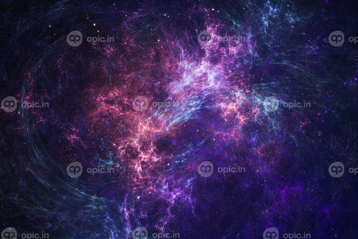 دانلود عکس سحابی آبی تیره درخشان ستاره بنفش جهان در فضای بیرونی