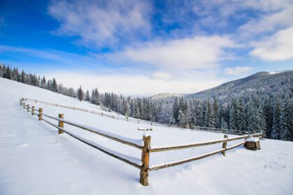 دانلود عکس منظره زیبای زمستانی