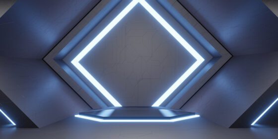 دانلود عکس نئون تکنولوژی تونل نور لیزری نور نئون