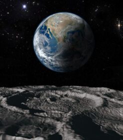 دانلود عکس زمین و ماه