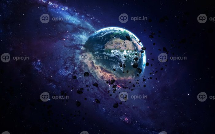 دانلود والپیپر سیاره آخرالزمانی فضایی هنر فضایی
