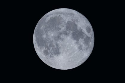 دانلود عکس ماه کامل در شب تاریک
