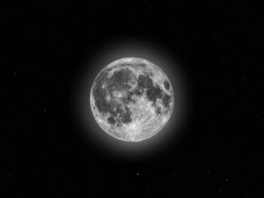 دانلود عکس ماه کامل دیده شده با تلسکوپ آسمان پرستاره