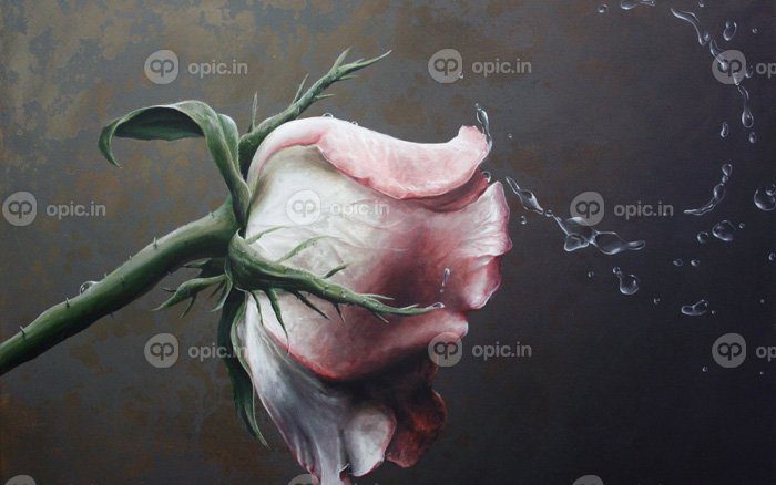 دانلود والپیپر ART قطره گل گل زندگی
