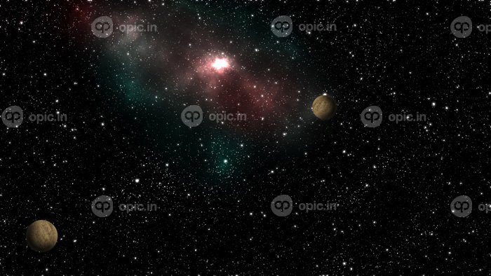 دانلود عکس ستارگان کهکشان در جهان خارج از زمین گرافیک انتزاعی