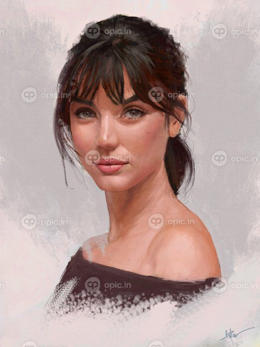 دانلود والپیپرهای ArtStation پرتره زنان پرتره نمایش نقاشی سبزه