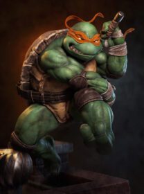 دانلود والپیپرهای هنری ArtStation Teenage Mutant Ninja Turtles Michelangelo TMNT