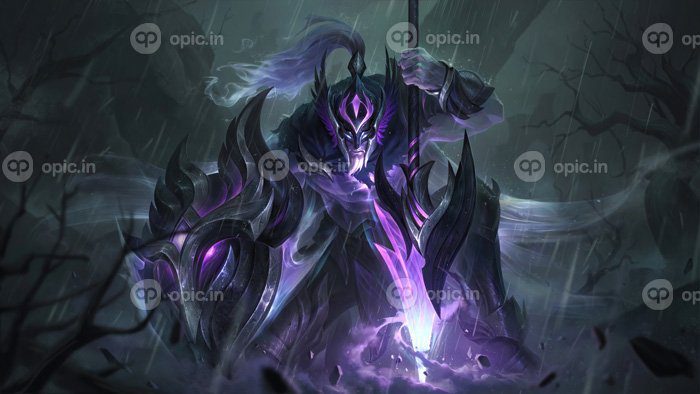دانلود والپیپر Ashen Knight Pantheon League of Legends League of Legends Digital Art Riot Games k