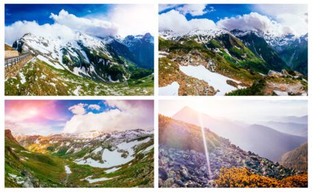 دانلود عکس قله کوه پوشیده از برف زیبایی جهان ایتالیا اروپا اروپا