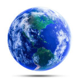 دانلود عکس مدل زمین یا سیاره زمین در منطقه آسیا