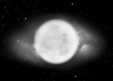 دانلود عکس ماه و فوق العاده سیاه و سفید فضای عمیق با وضوح بالا