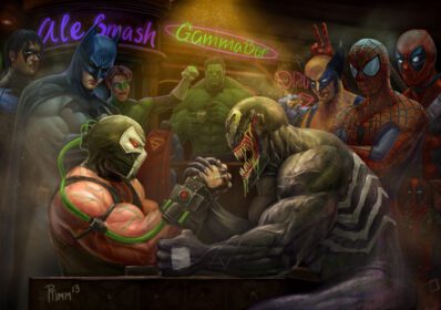 دانلود والپیپر Batman Wolverine Marvel Comics Hulk DC Comics Spider Man