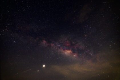 دانلود عکس پانوراما از آسمان پرستاره شب