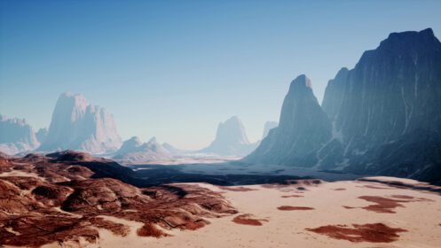 دانلود عکس منظره صخره ای صحرا