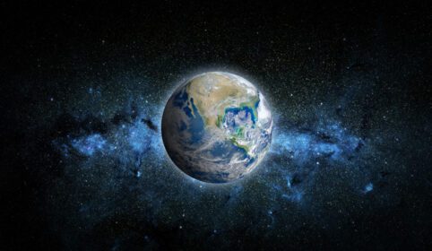 دانلود عکس سیاره زمین و عناصر ستاره این تصویر مبله شده توسط ناسا