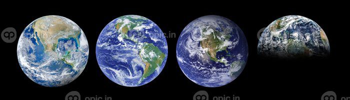 دانلود عکس سیاره زمین با برش عناصر مسیر این تصویر