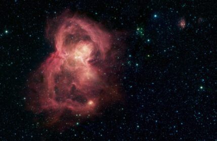 دانلود عکس مهد کودک ستاره پروانه فضای قرمز از اسپیتزر