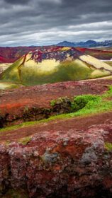 دانلود عکس سورئال جادویی ایسلندی منظره رنگین کمان رنگارنگ