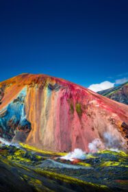 دانلود عکس نمادین کوه آتشفشانی رنگین کمان رنگین کمان برنیستاینسالدا در